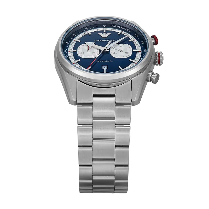 Emporio Armani Racer Chrono Blue Dial Men's Watch- AR11676